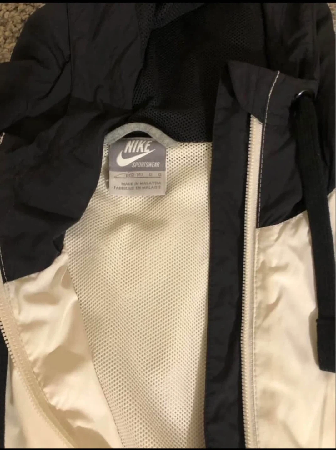 Nike Sportswear Windbreaker Set - Cream/Black - photo 4