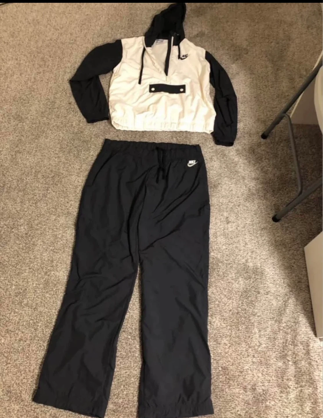 Nike Sportswear Windbreaker Set - Cream/Black - photo 5