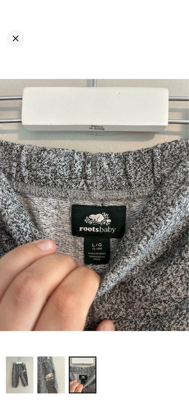 Roots Baby Grey Marl Joggers L/G - photo 3