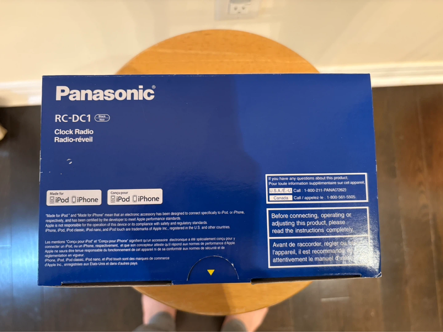 Panasonic RC-DC1 Clock Radio Radio iPod/iPhone - photo 2