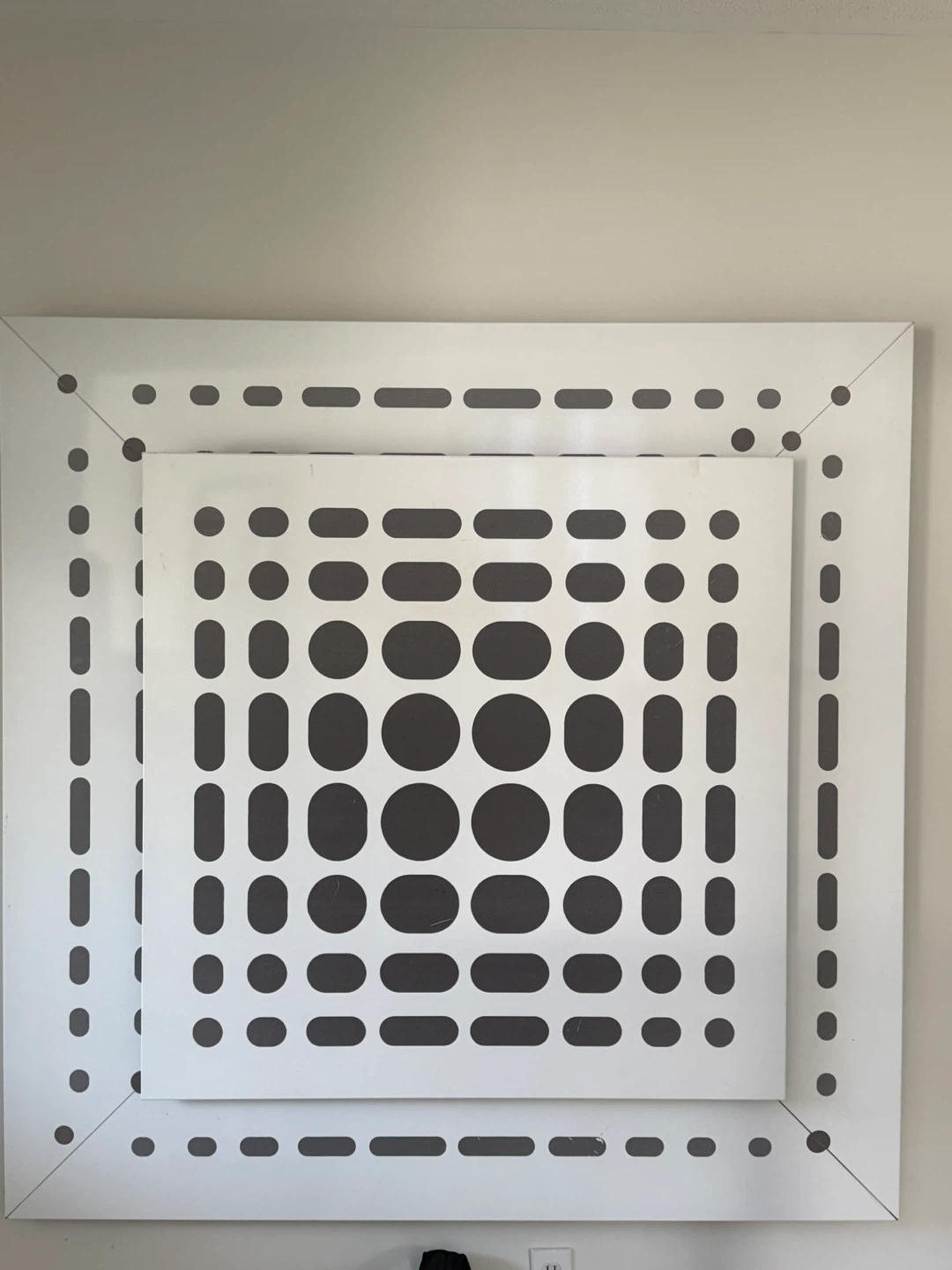 White Square Decorative Wall piece