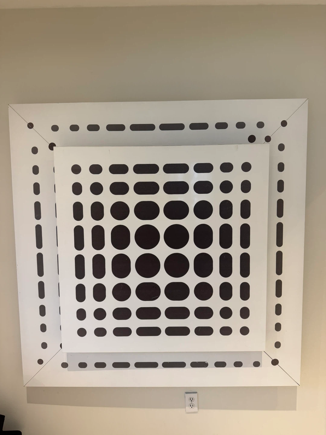 White Square Decorative Wall piece - photo 2
