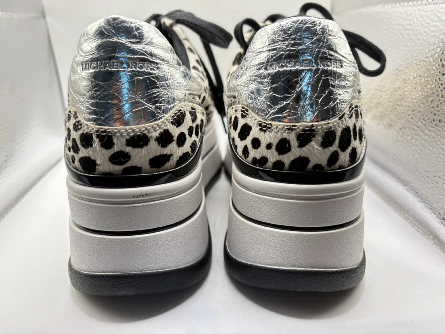 Michael Kors Platform Sneakers - Dalmation Print - photo 4