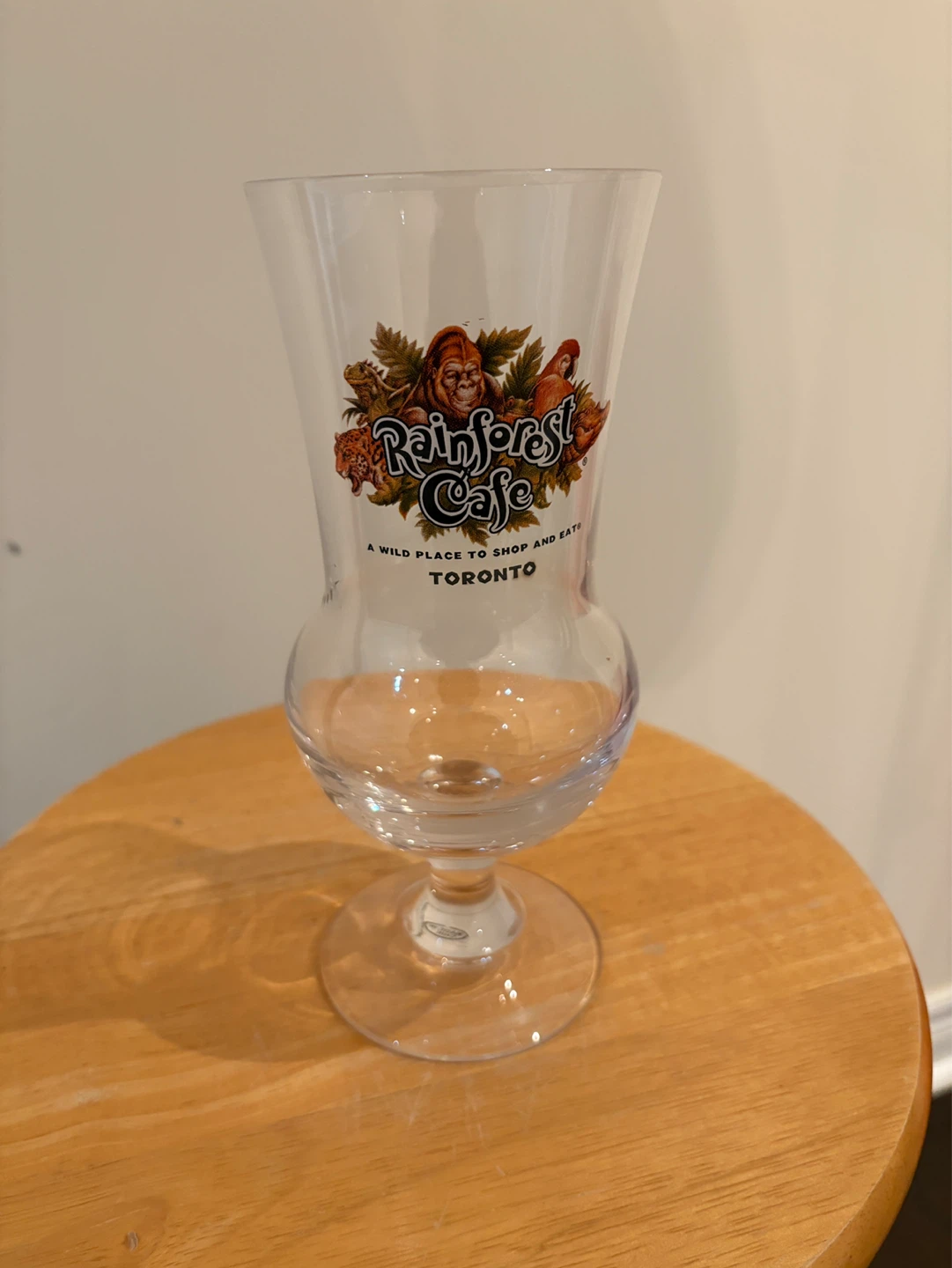 Rainforest Cafe Toronto 18 oz Hurricane Cocktail Drinking Glass - photo 2
