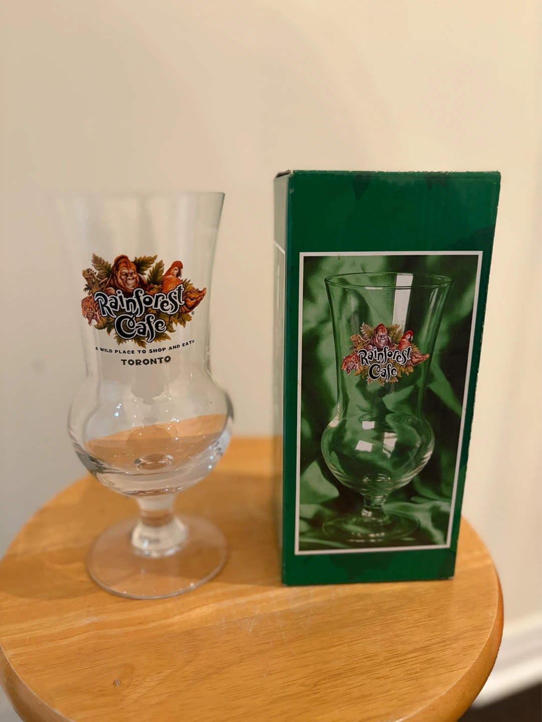 Rainforest Cafe Toronto 18 oz Hurricane Cocktail Drinking Glass
