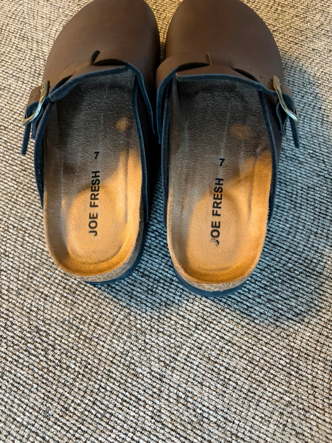 Joe Fresh Brown Clog Shoes Size 7 - photo 3