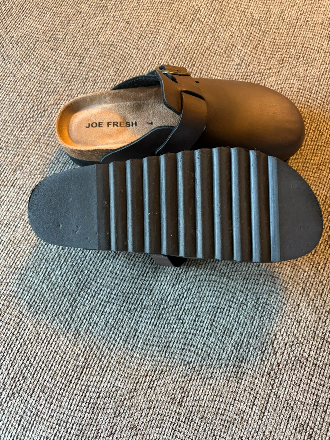 Joe Fresh Brown Clog Shoes Size 7 - photo 2