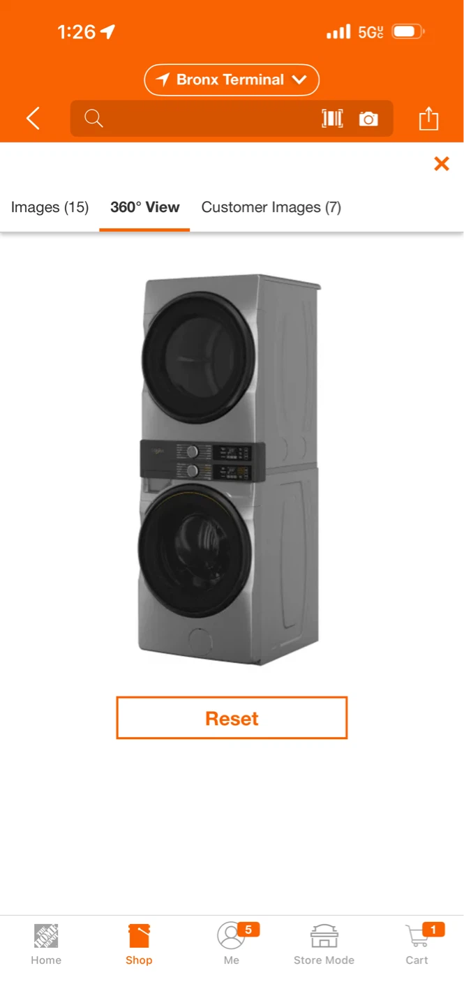 Whirlpool Laundry Tower Washer and Electric Dryer