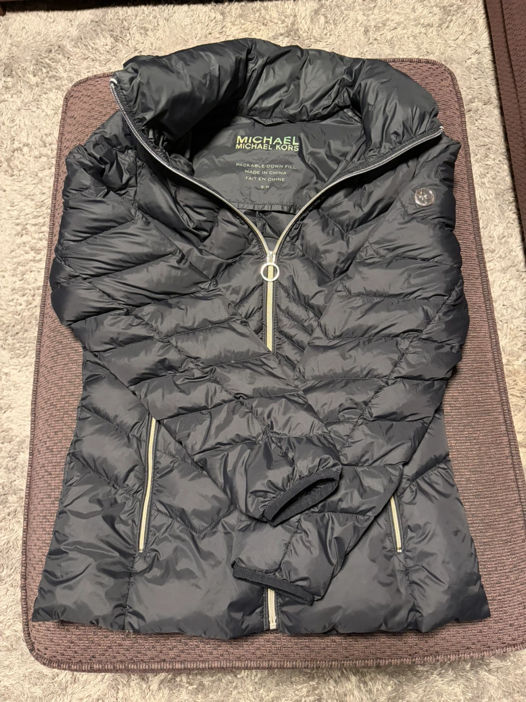 Michael Kors Packable Down Fill Puffer Jacket