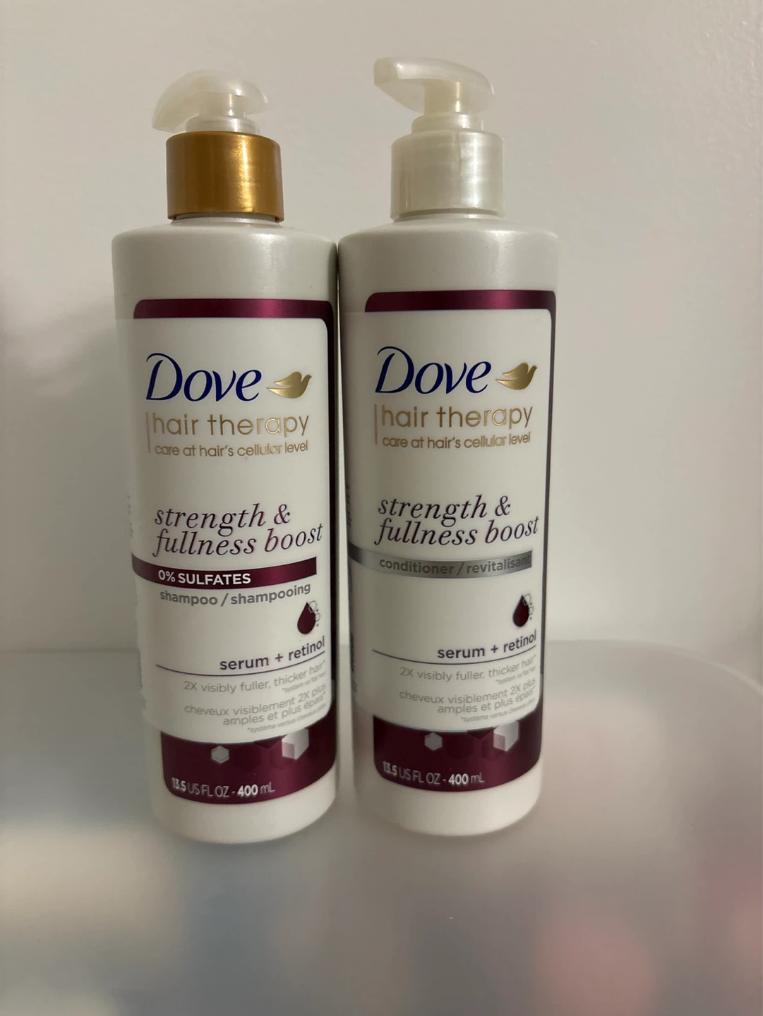 Dove Hair Therapy Strength & Fullness Boost Shampoo Conditioner