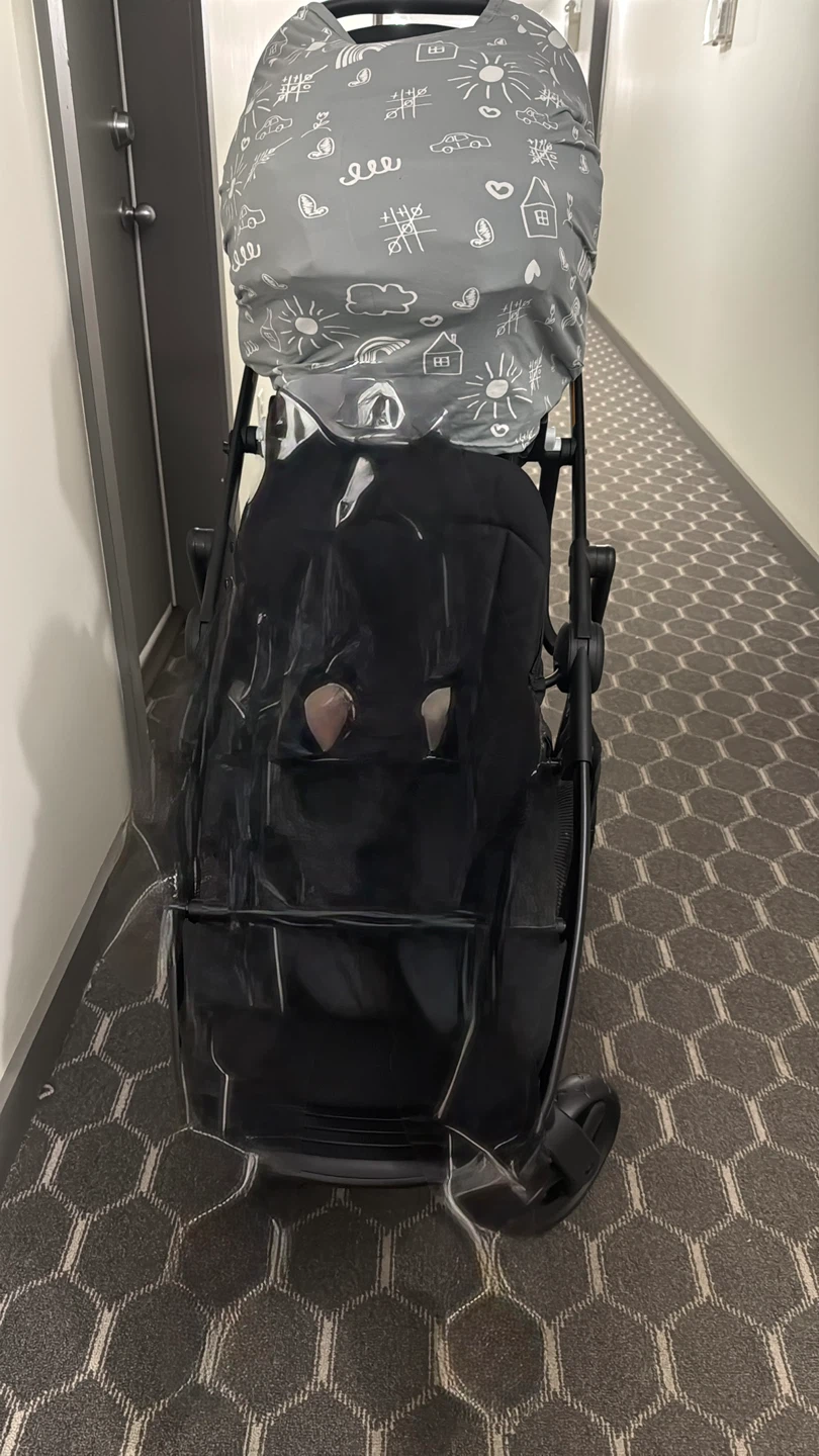 Graco Double Stroller with Grey Canopy