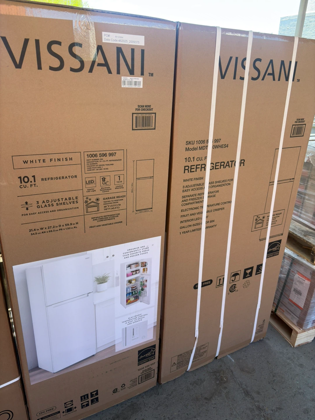 Vissani 10.1 cu. ft. Top Freezer Refrigerator - White - photo 2