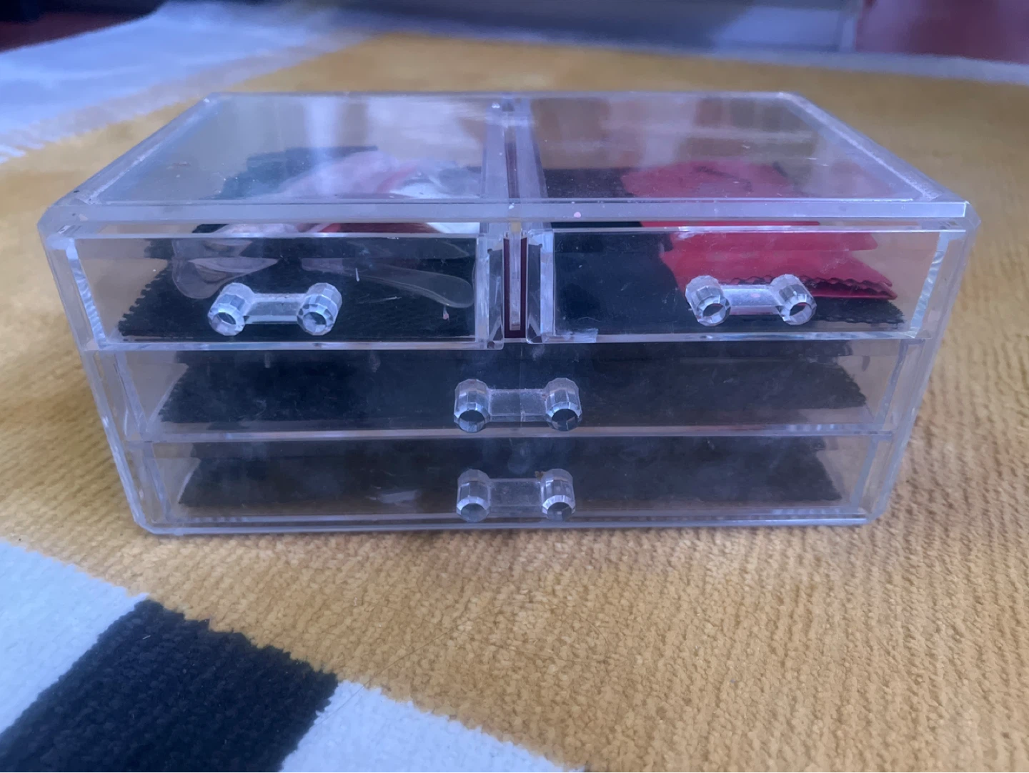 Clear Acrylic 3-Drawer Organizer Box