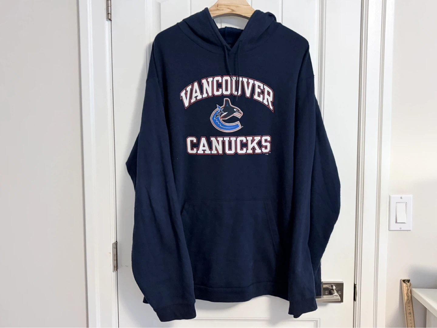Vintage Vancouver Canucks West Coast Express Era Hoodie Size XXL