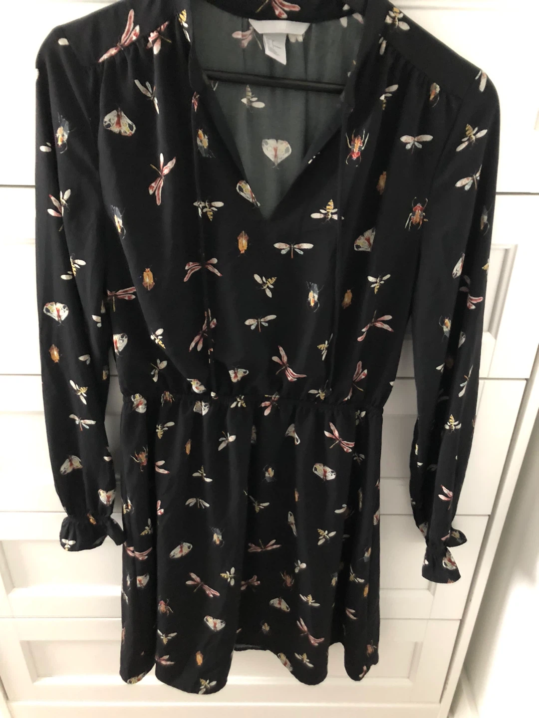 H&M Black Printed Dress