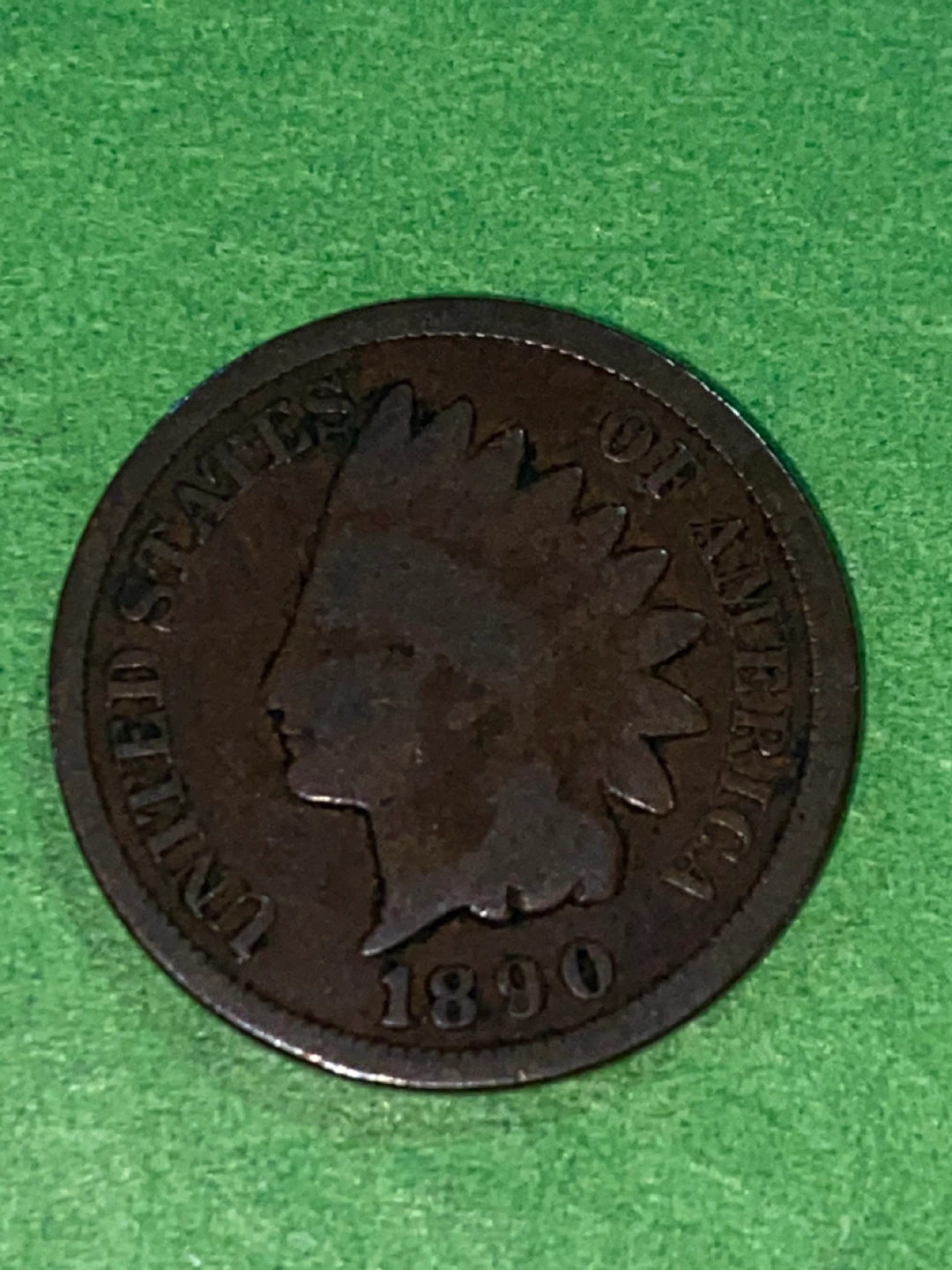 1890 United States Indian Head Penny