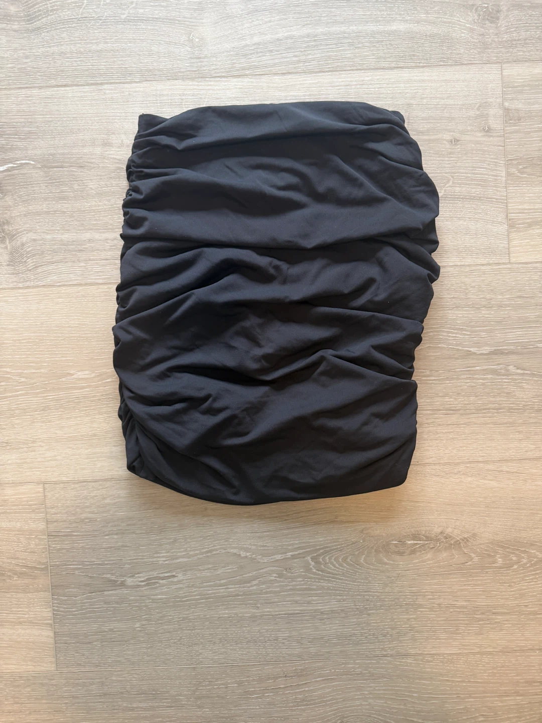 Babaton Black Ruched Mini Skirt XS - photo 5