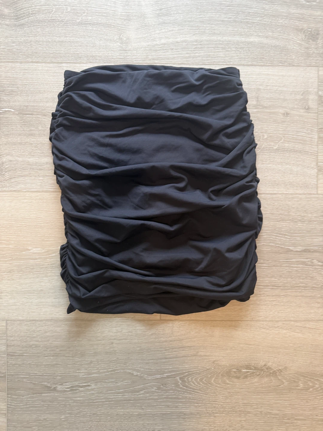 Babaton Black Ruched Mini Skirt XS - photo 4