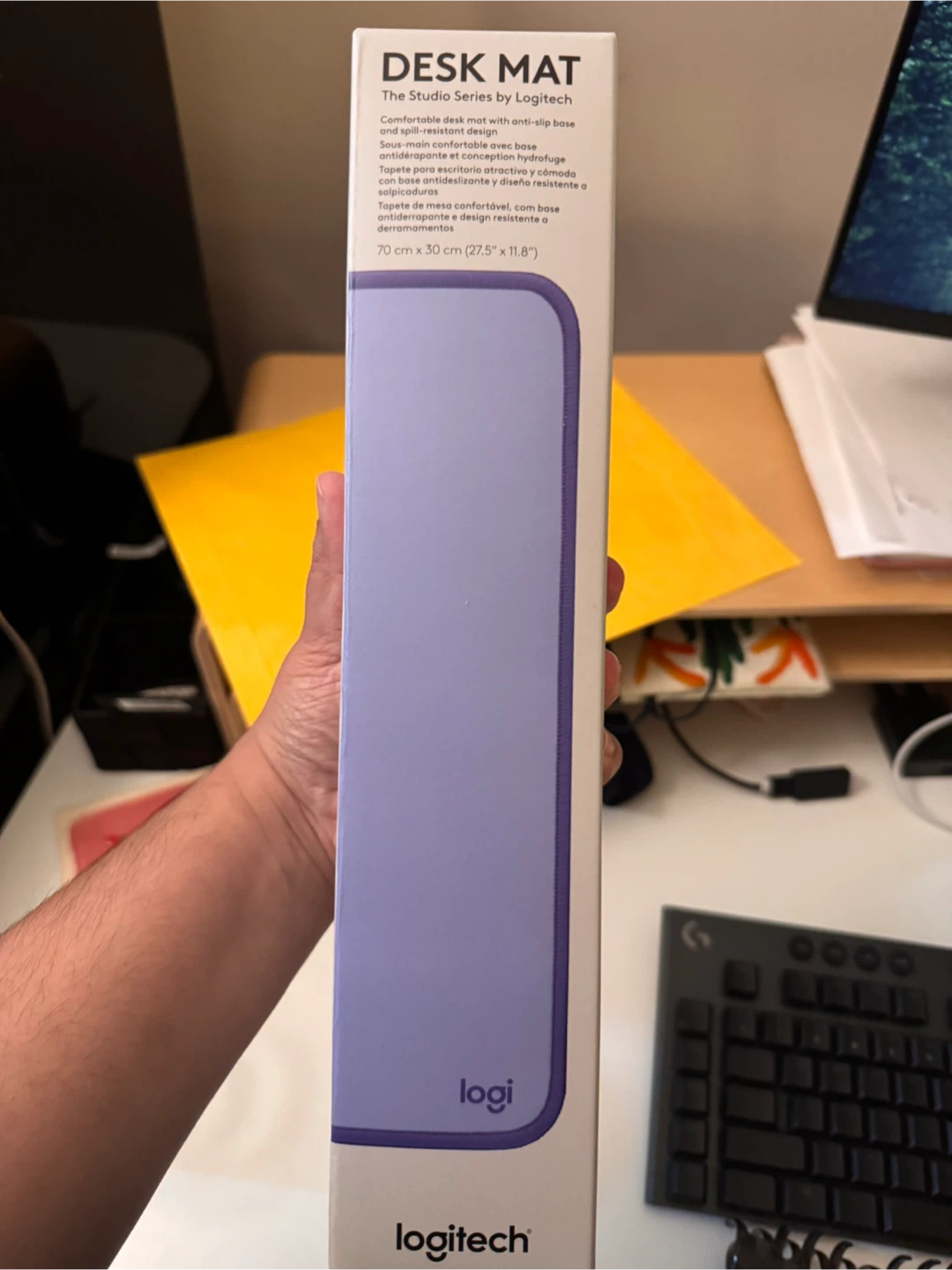 SEALED Logitech Desk Mat - Purple - photo 3