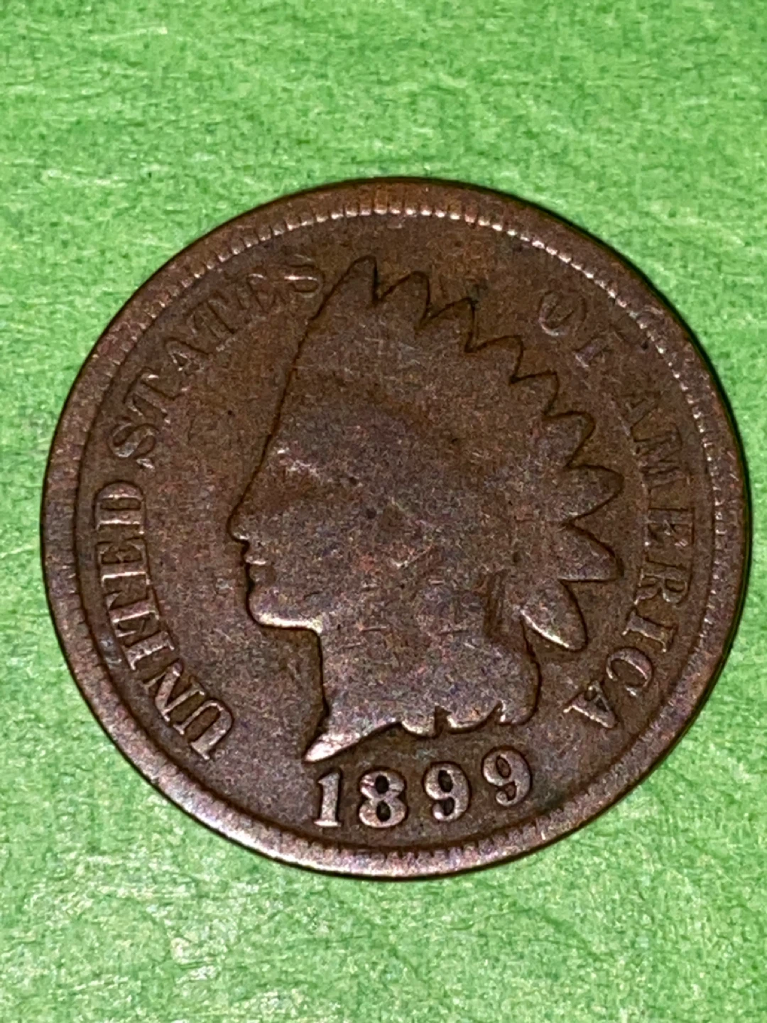 1899 Indian Head One Cent Coin