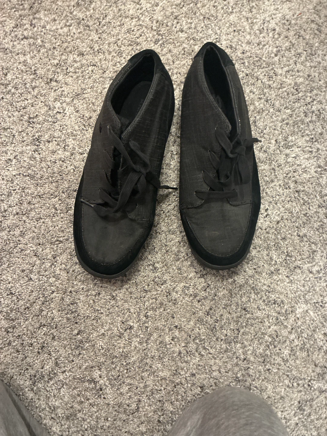 Black Mid-Top Sneakers