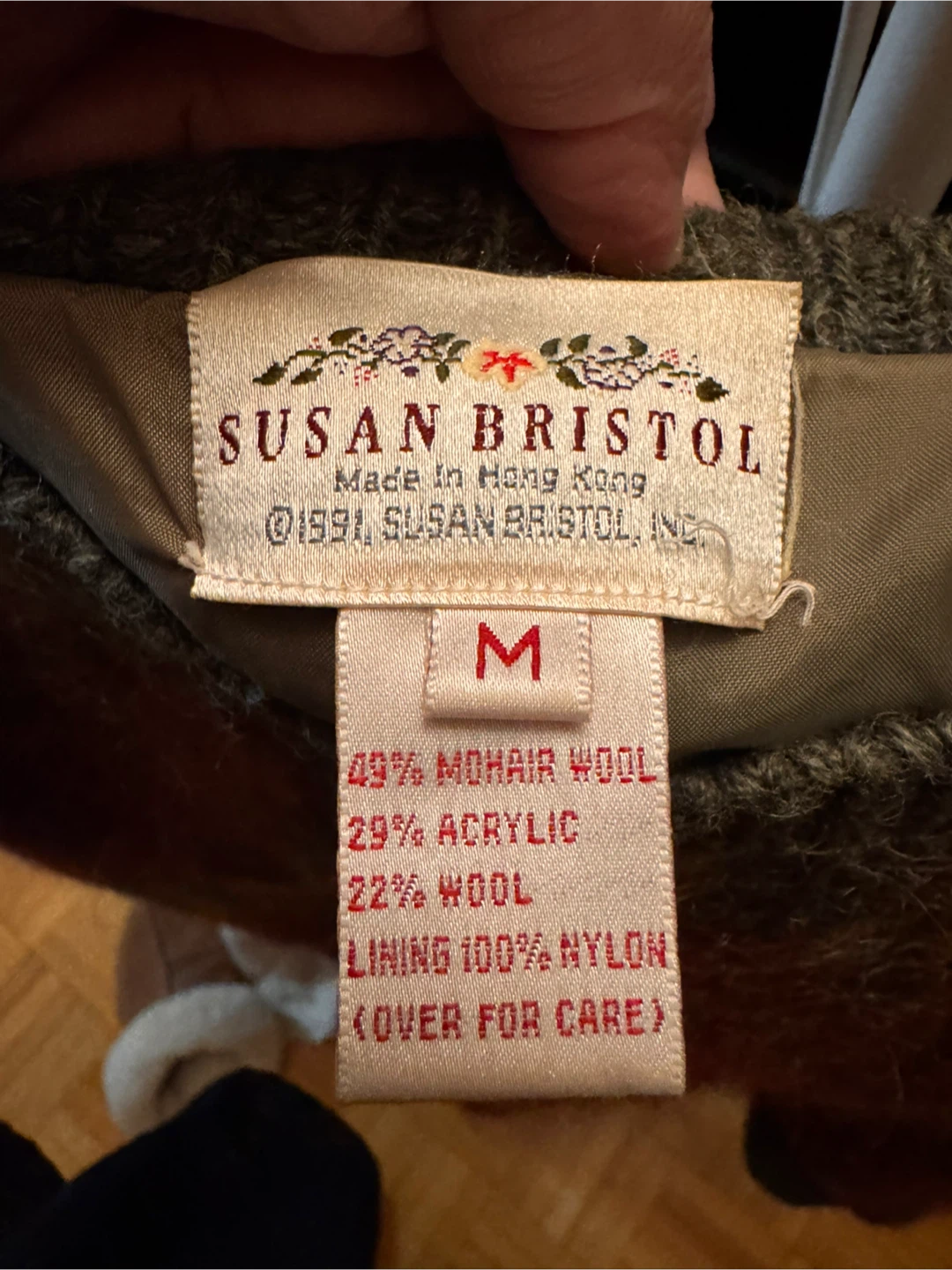 Vintage Susan Bristol Women's Mohair Blend Cardigan Size M - photo 3