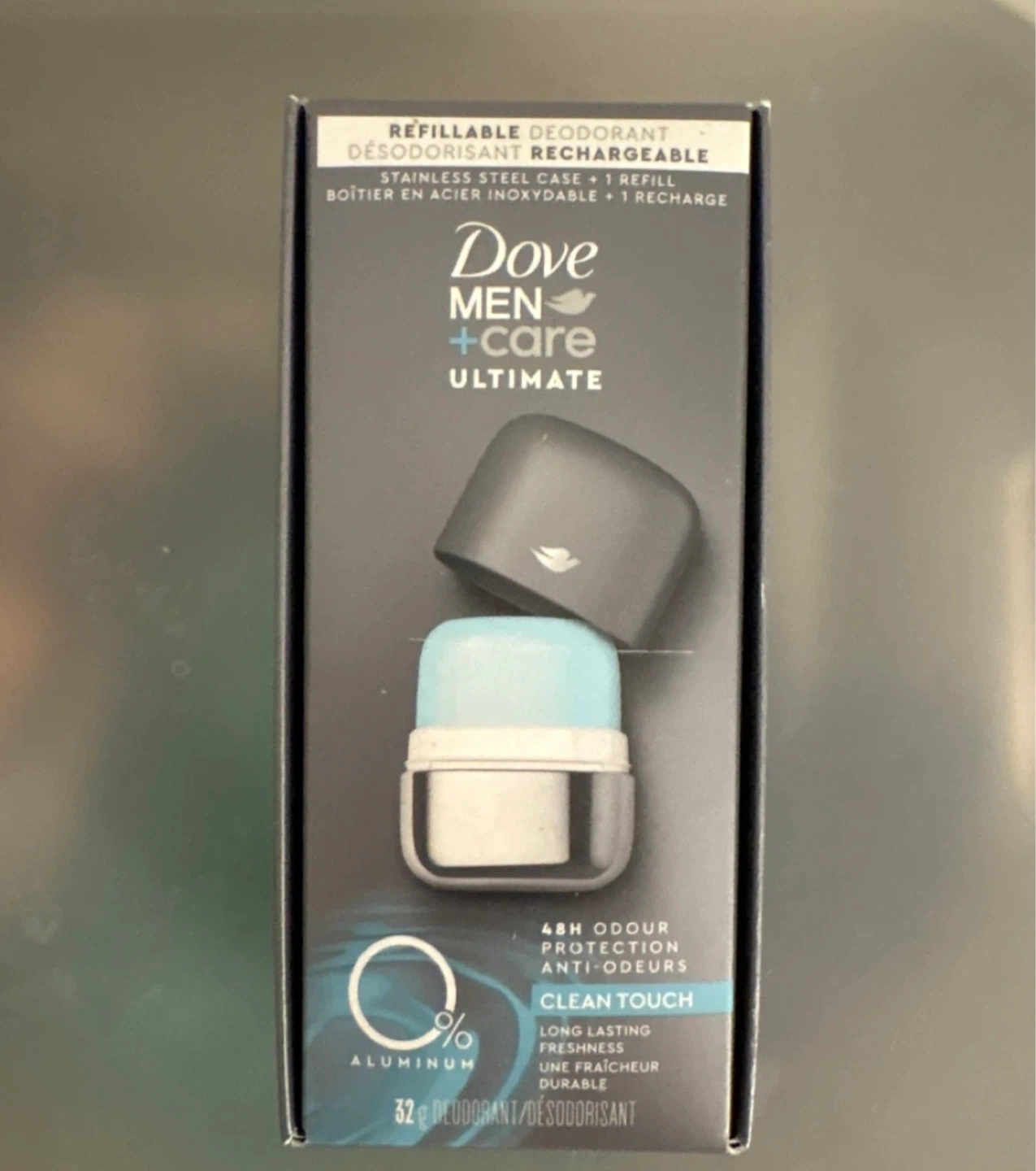 Dove Men+Care Ultimate Refillable Deodorant Stainless Steel Case