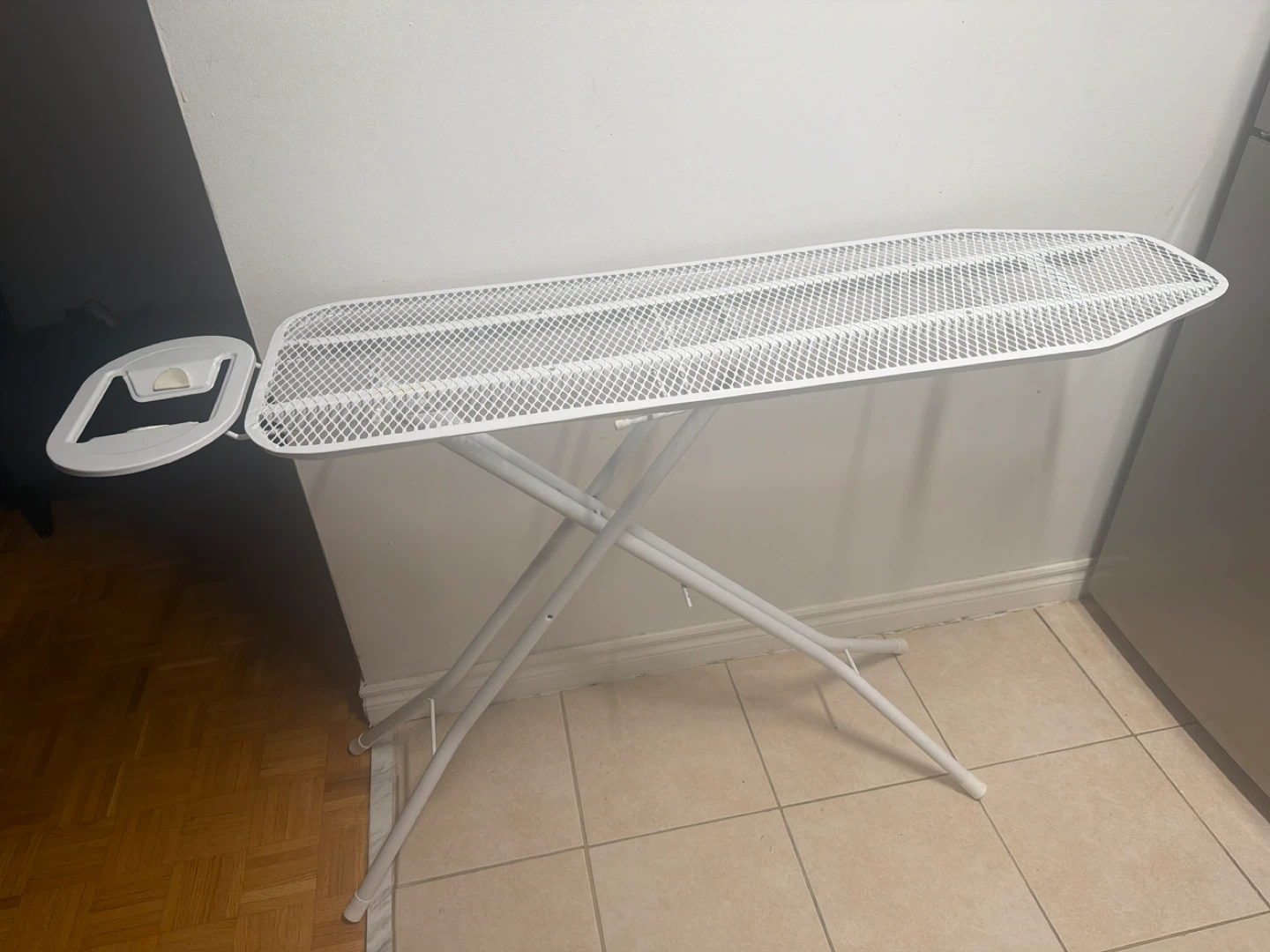 White Folding Ironing Board with Sleeve Board - photo 2