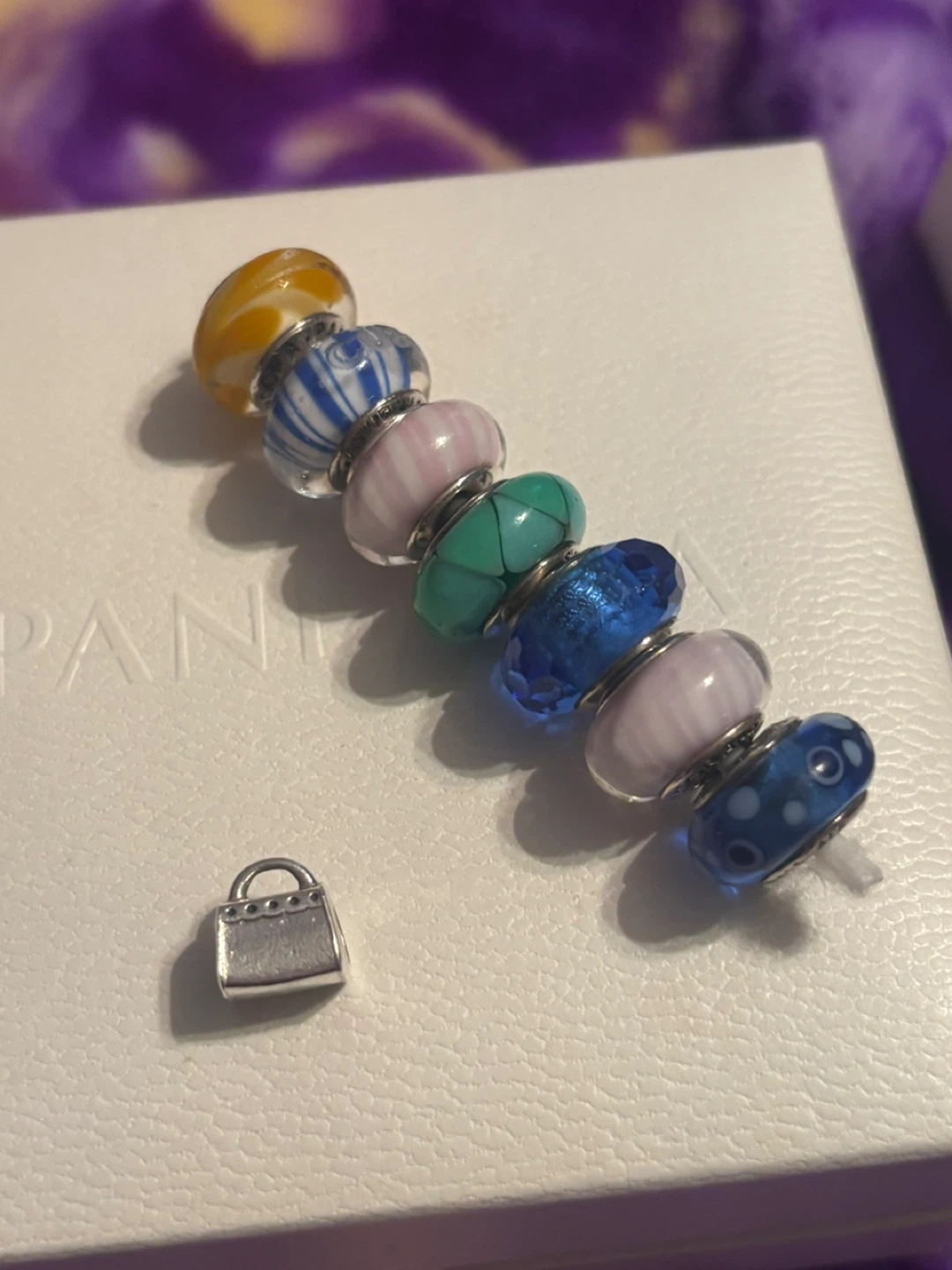 Pandora Sterling Silver Charm Bracelet Beads