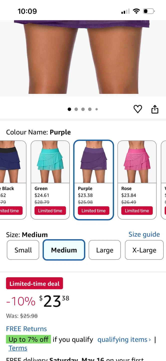 Women's Purple Ruffled Skirt - Medium - photo 5