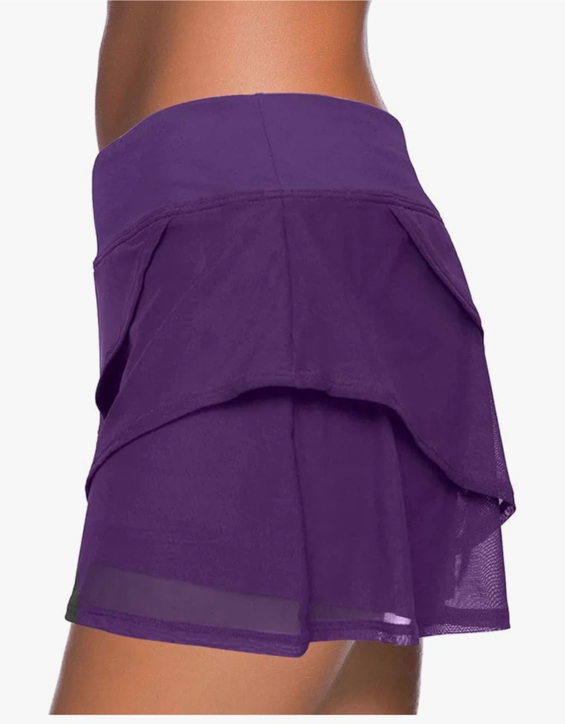 Women's Purple Ruffled Skirt - Medium - photo 3