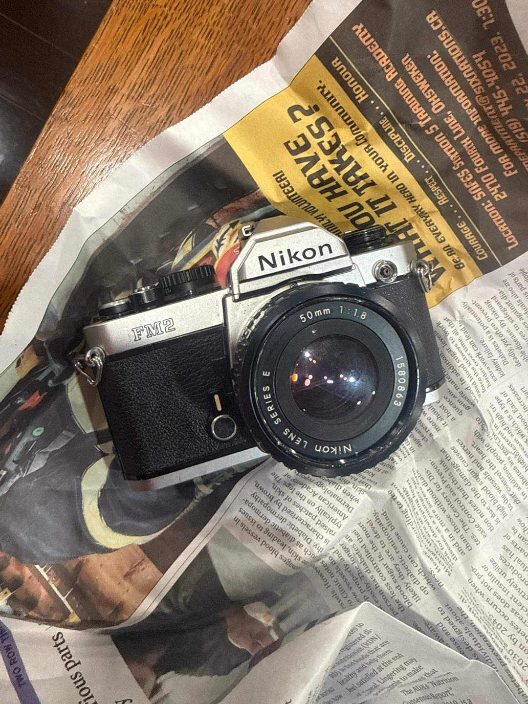 Nikon FM2 35mm Film Camera with 50mm 1:1.8 Lens
