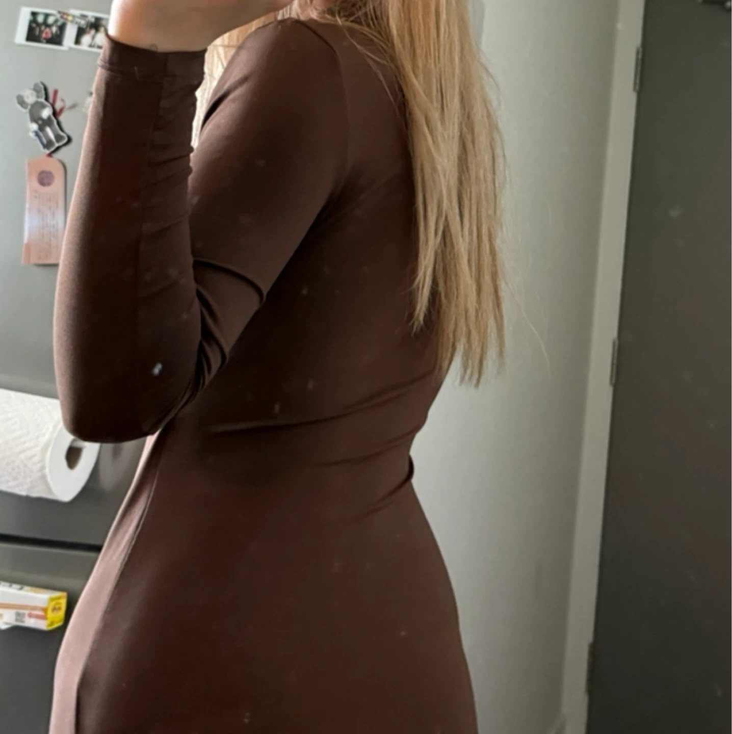 Forever 21 Brown Long Sleeve Mini Dress - Size S - photo 2