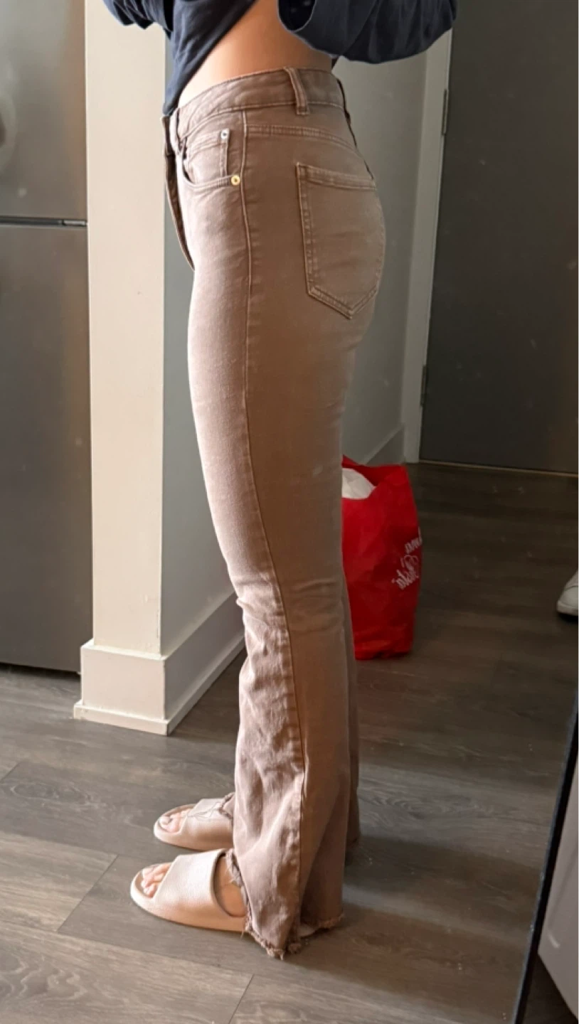 Garage Brown Flare Jeans Size 26 - photo 2