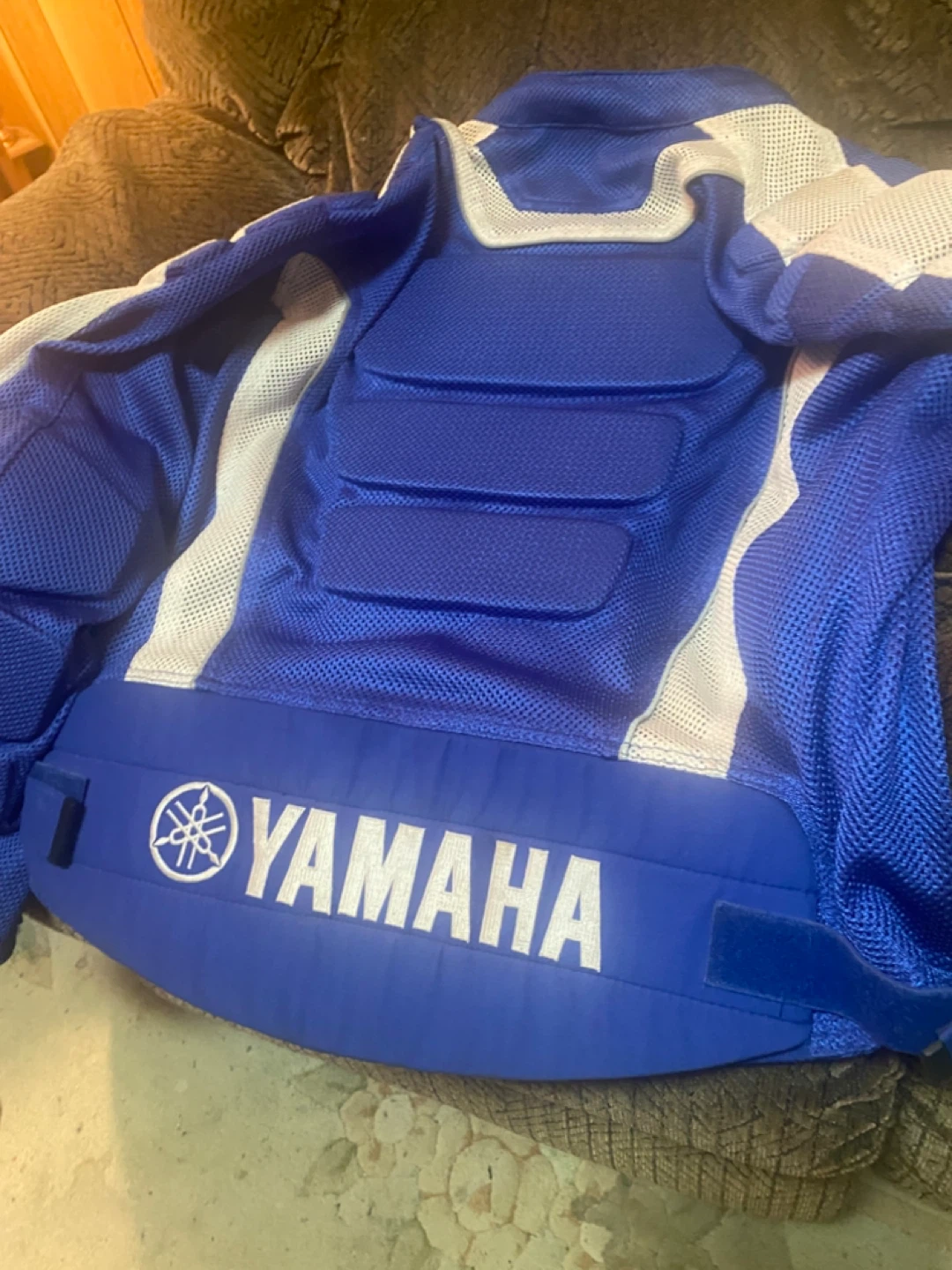 Yamaha Motorcycle Body Armour Protective Jacket Blue