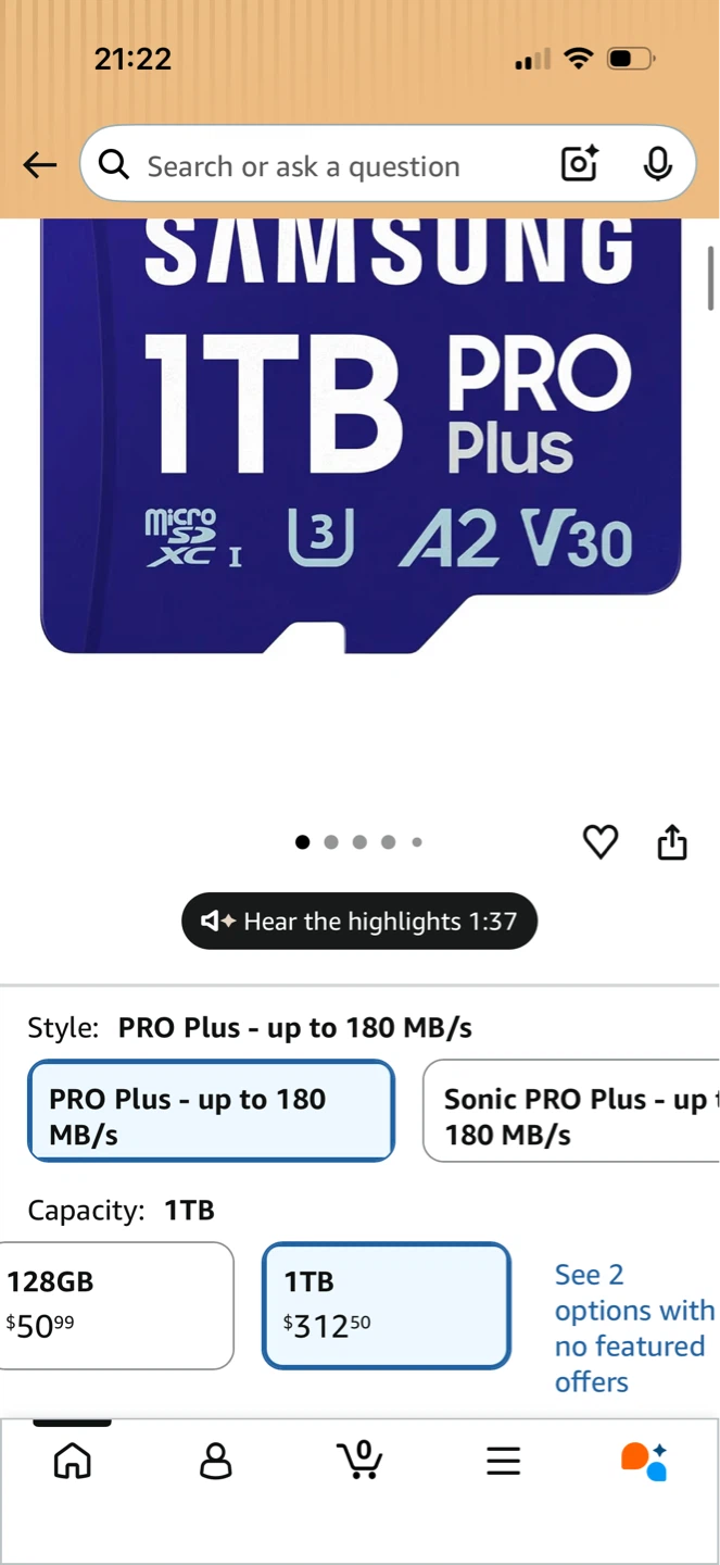 Samsung PRO Plus microSD Memory Card + Adapter, 1TB MicroSDXC - photo 2