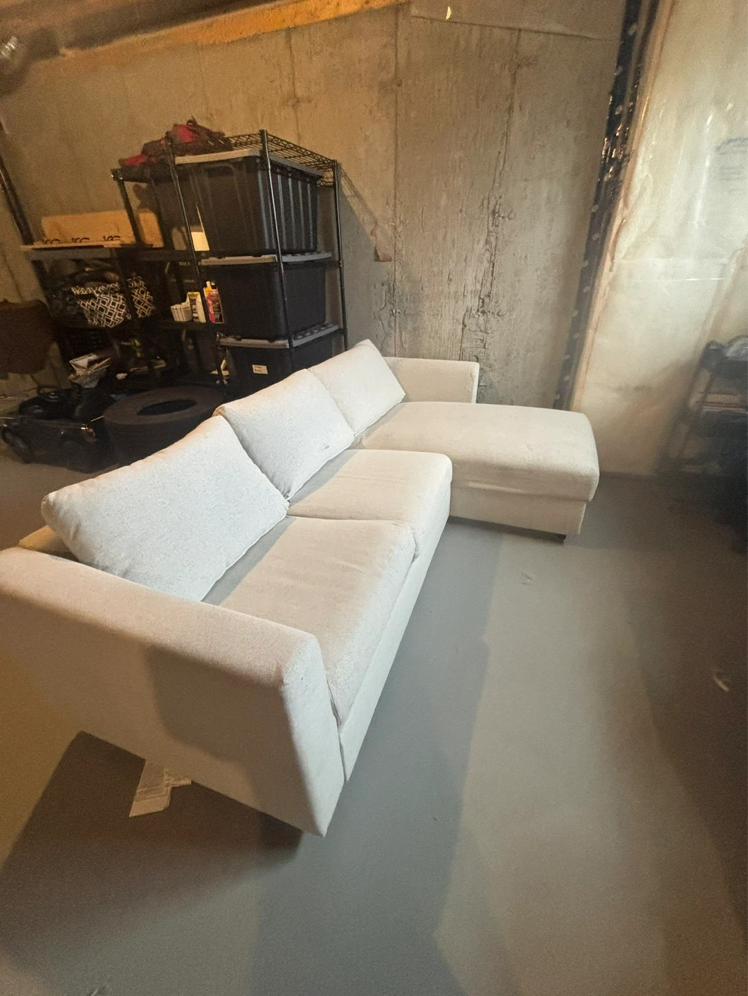 IKEA FINNALA Loveseat with chaise, Gunnared beige - photo 3