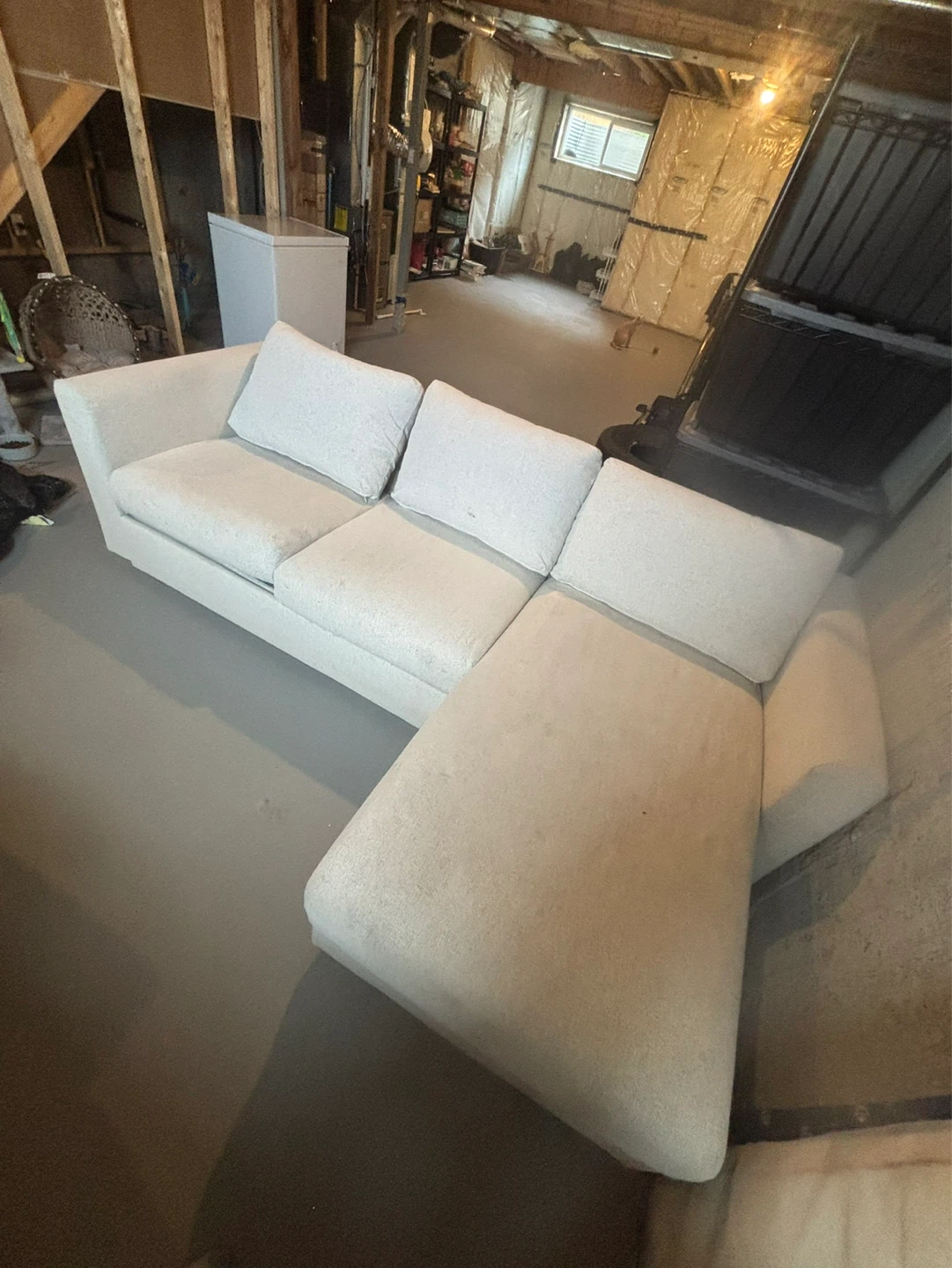 IKEA FINNALA Loveseat with chaise, Gunnared beige - photo 2
