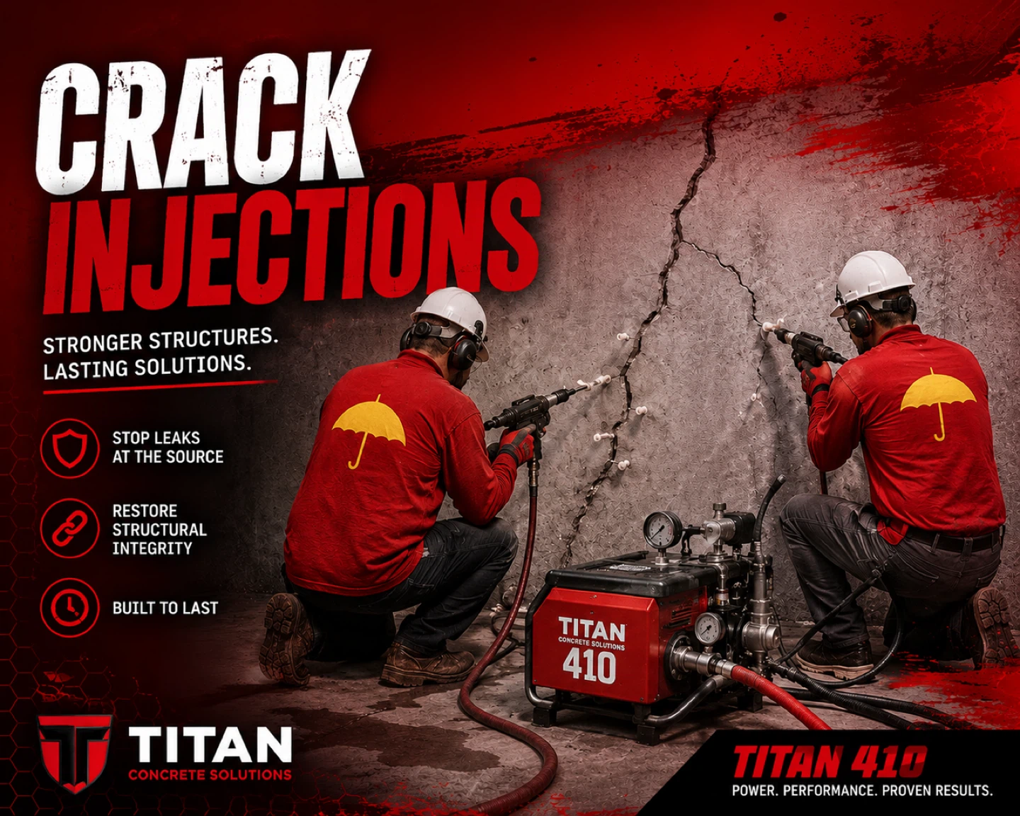 Crack Injections Leaks