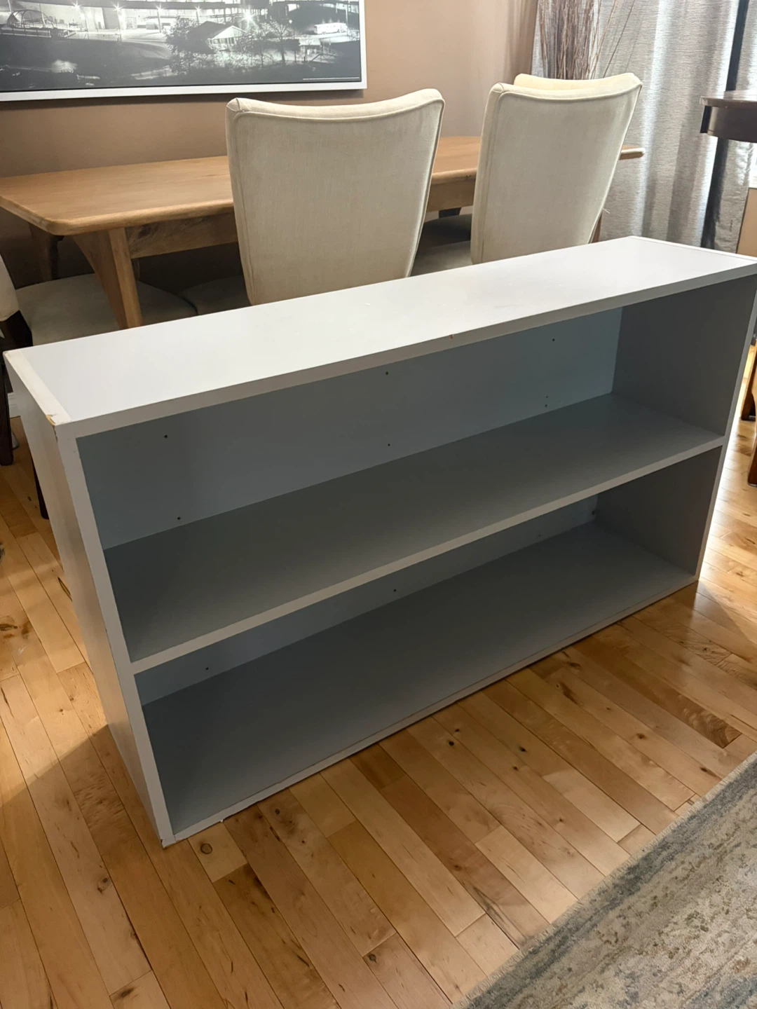 Two-shelf bookcase