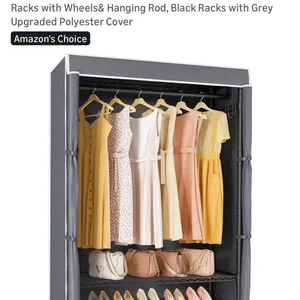 VIPEK R3C Rolling Clothes Rack with Cover - Portable Closet