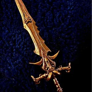 Gold-tone fantasy sword