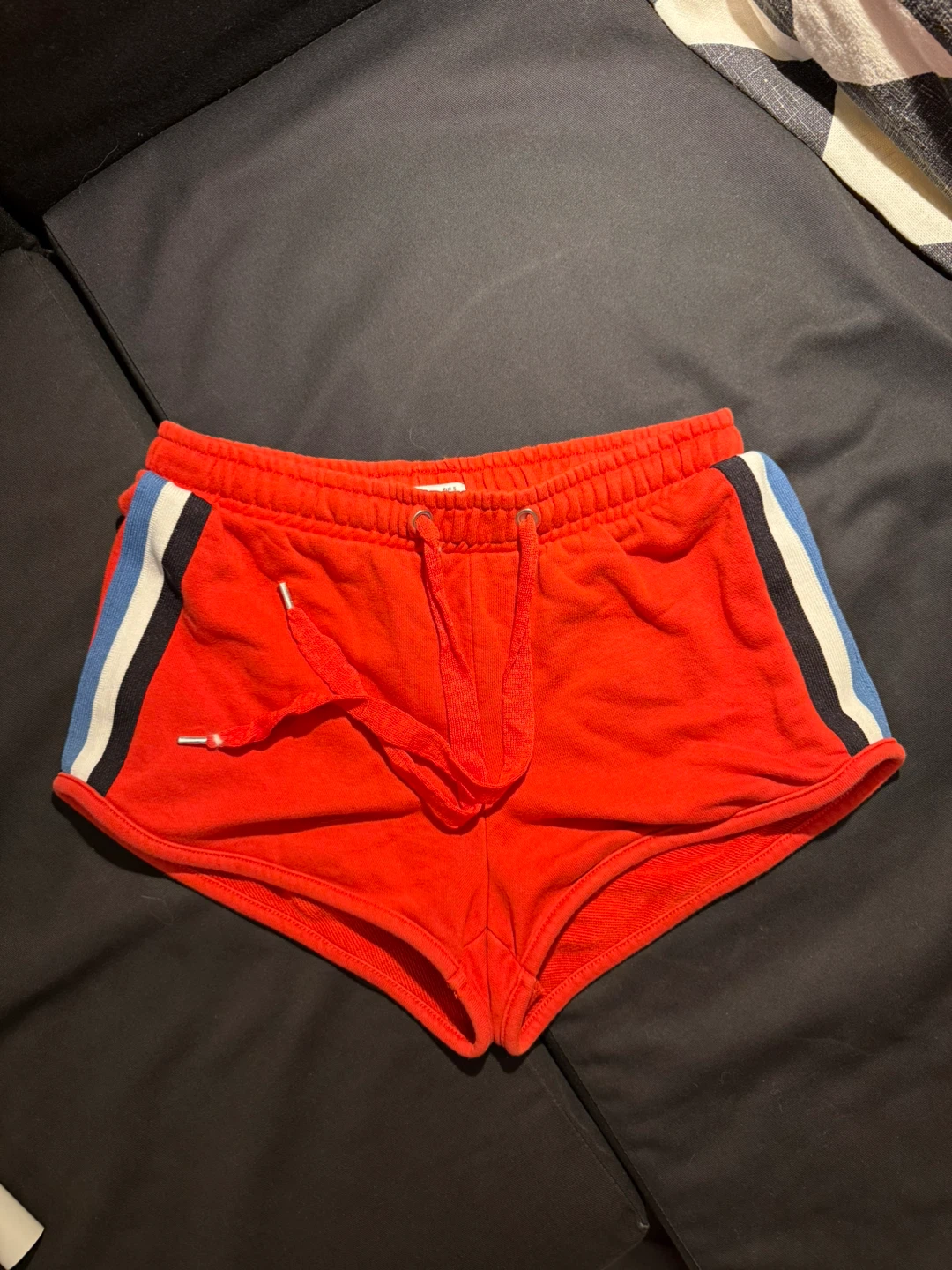 Bershka Red Athletic Shorts Size S