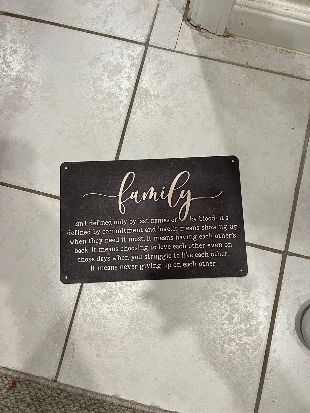 Heuhuww Family Definition Metal Sign 8"x12"