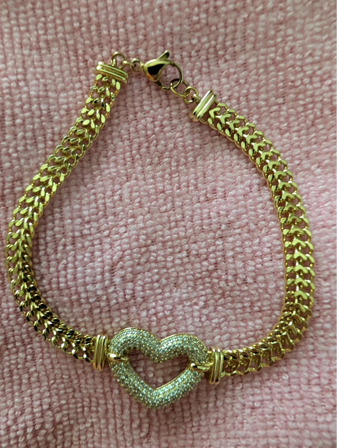 14k Gold laminated Necklace with Pendants - photo 2