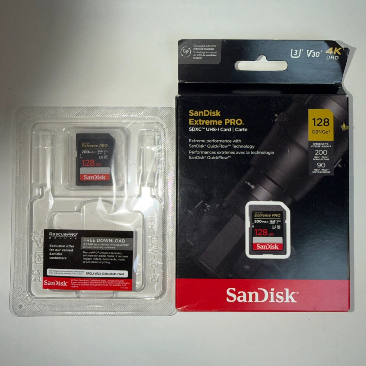 SanDisk Extreme PRO 128GB SDXC UHS-I Memory Card - photo 2