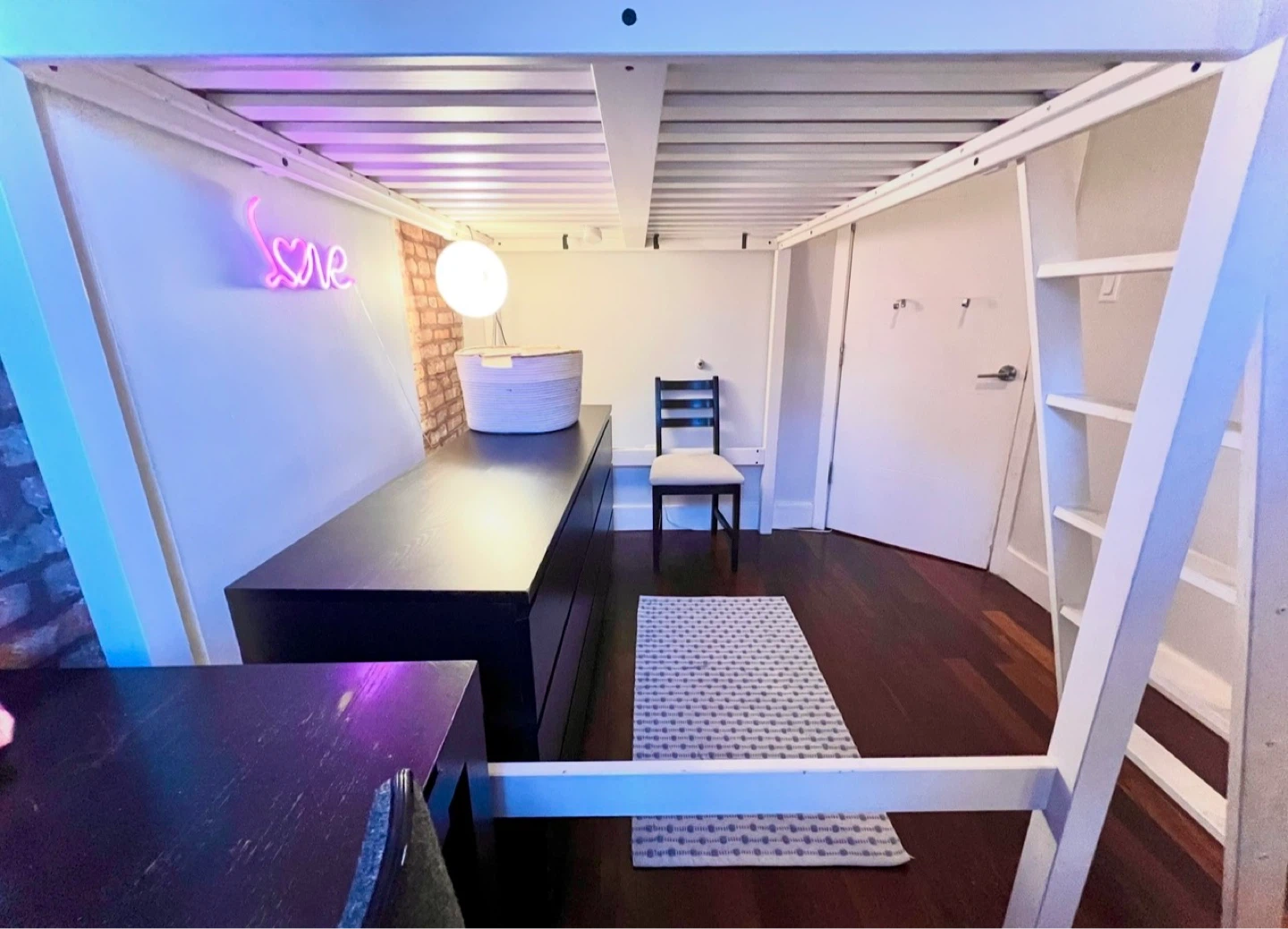 White Loft Bed Frame - photo 2