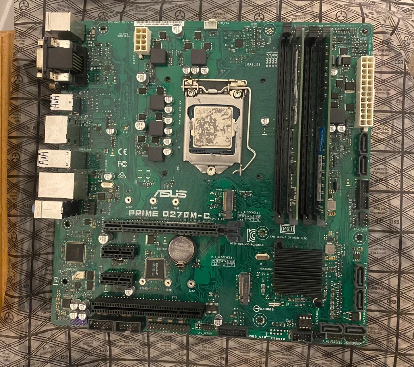 Intel i7 6700 || ASUS PRIME Q270M-C || 20 GIG DDR4 RAM