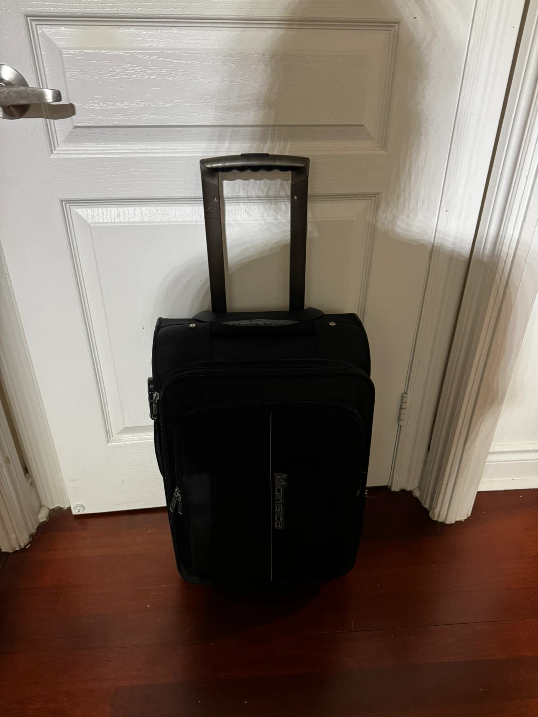 Monosa Black Carry-On Suitcase