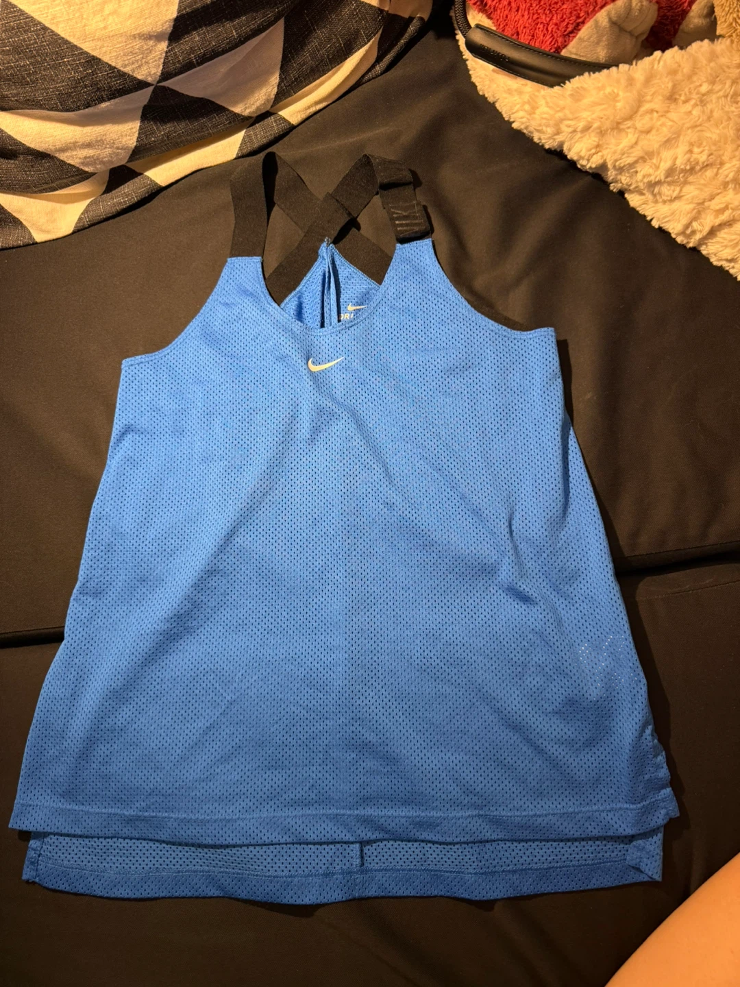 Nike Dri-Fit Blue Backless Tank Top